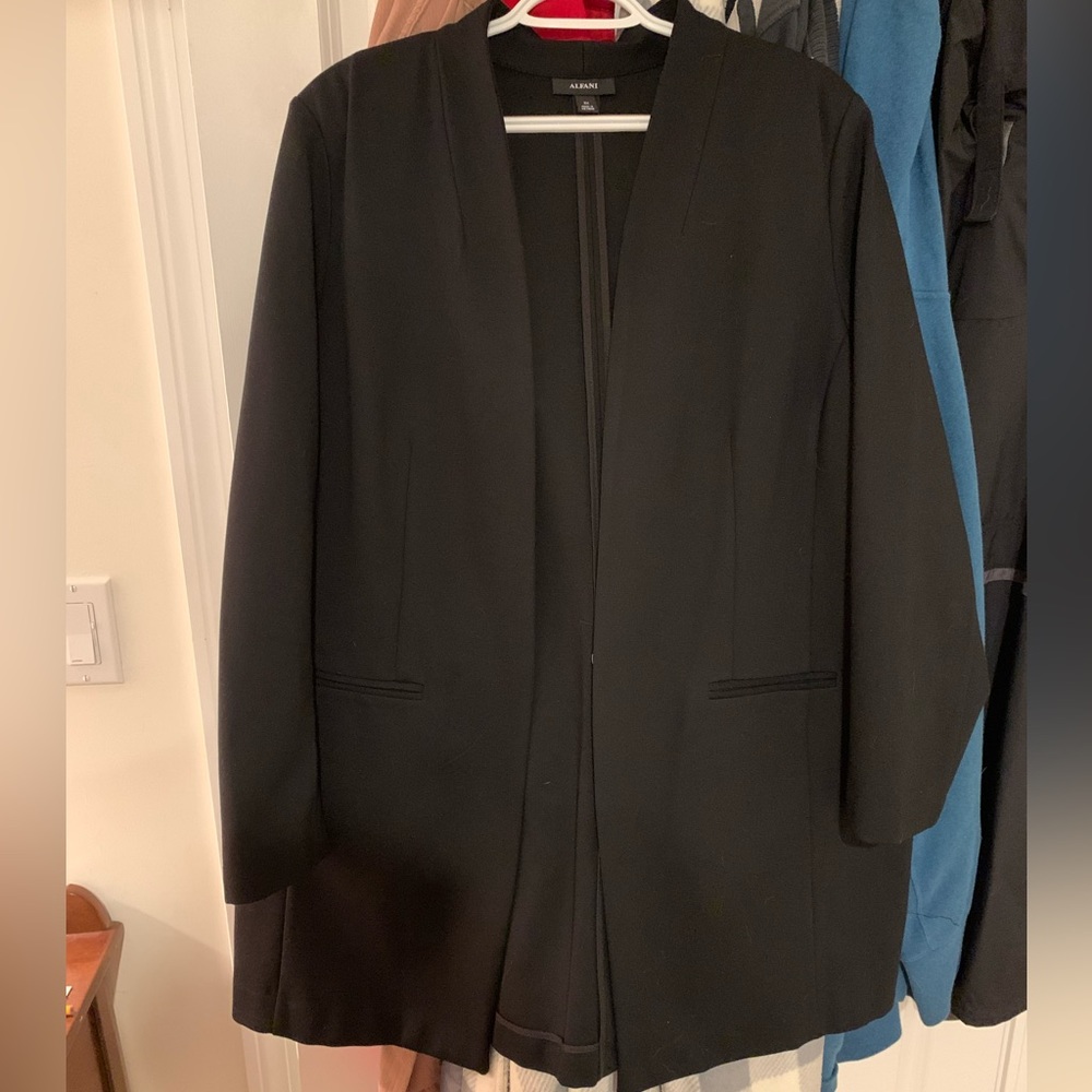 Long Black Alfani 3x Blazer
